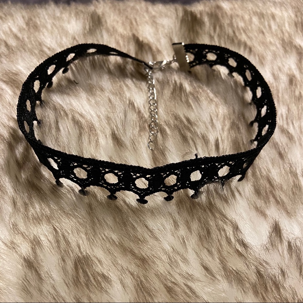 FINAL PRICE Black Crown Lace Choker